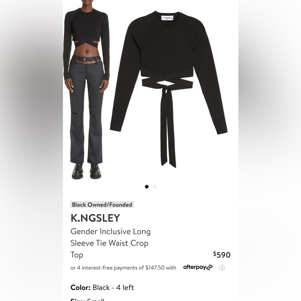 K.NGSLEY crop top